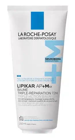 La Roche-Posay Lipikar Бальзам AP+Мах ліпідовідновлюючий для дуже сухої та схильної до атопії шкіри обличчя 200 мл 1 флакон