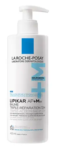 La Roche-Posay Lipikar Бальзам AP+Мах ліпідовідновлюючий для дуже сухої та схильної до атопії шкіри обличчя 400 мл 1 флакон