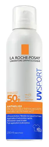 Спрей-міст сонцезахисний освіжуючий для шкіри обличчя та тіла SPF 50+