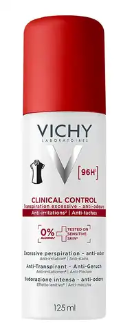 Vichy Clinical Control Дезодорант-антиперспірант проти надмірного потовиділення 96 годин захисту 125 мл 1 флакон