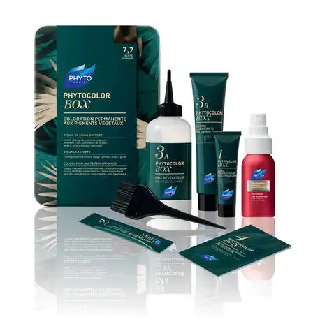 Phyto Color Бокс для фарбування волосся тон №7.7 русяво-каштановий 1 комплект