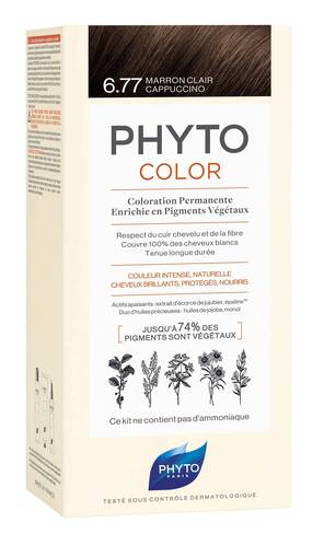 Phyto Color Крем-фарба тон №6.77 світло-каштановий капучино 1 комплект