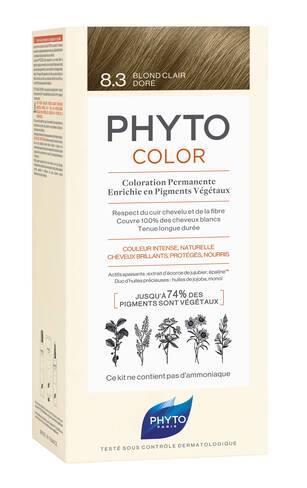 Phyto Color Крем-фарба тон №8.3 світло-русий золотистий 1 комплект