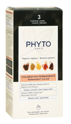 Phyto Color Крем-фарба тон №3 темний шатен 1 комплект