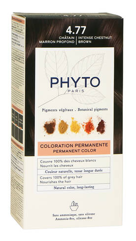 Phyto Color Крем-фарба тон №4.77 шатен темний каштановий 1 комплект
