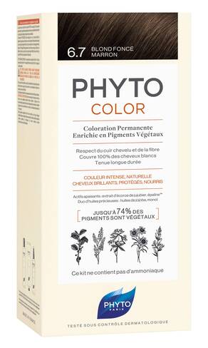 Phyto Color Крем-фарба тон №6.7 темно-русий каштановий 1 комплект loading=