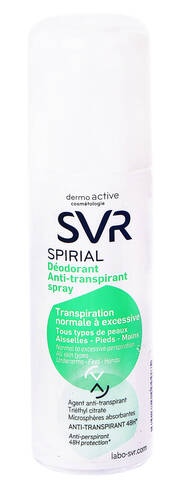 SVR Spirial Спрей дезодорант-антиперспірант 100 мл 1 флакон з розпилювачем loading=
