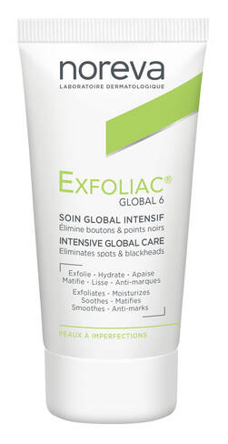 Noreva Exfoliac Global 6 Інтенсивний глобальний догляд за проблемною шкірою 30 мл 1 туба loading=