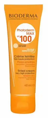 Bioderma Photoderm Max Крем сонцезахисний тональний світлий відтінок SPF-100 40 мл 1 туба
