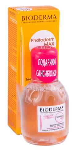 Bioderma Photoderm Max крем SPF-100 40 мл + Sensibio H2O 100 мл 1 набір