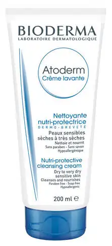 Bioderma Atoderm Lavante Крем очищуючий для душу для сухої та дуже сухої чутливої шкіри 200 мл 1 туба