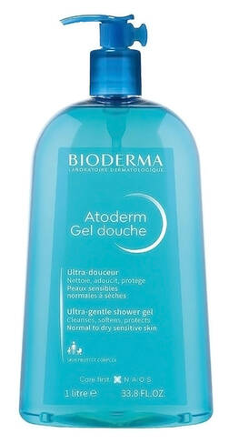 Bioderma Atoderm Гель для душу очищуючий для чутливої сухої шкіри 1 л 1 флакон