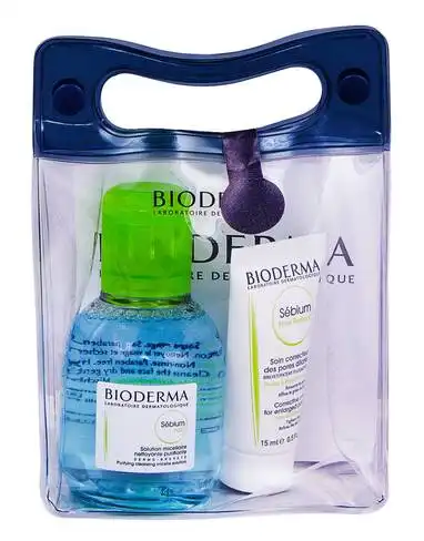 Bioderma Sebium Тревел: H2O 100 мл + концентрат для звуження пор 15 мл 1 набір