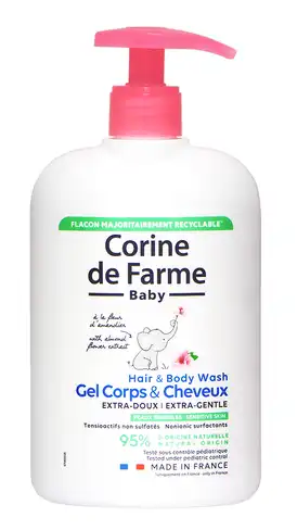 Corine de Farme Baby Гель для душу з квіткою мигдалю 500 мл 1 флакон