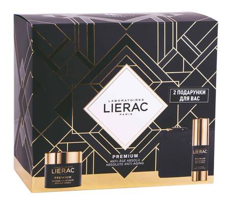Lierac Premium Крем 50 мл + Крем для шкіри навколо очей 15 мл + косметичка 1 набір