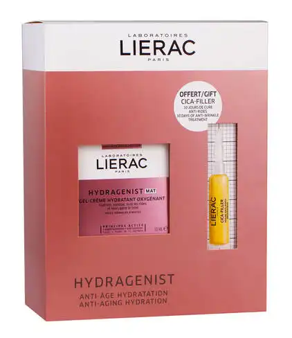 Lierac Hydragenist МАТ Крем-гель 50 мл + Відновлююча сироватка проти зморшок 10 мл 1 набір