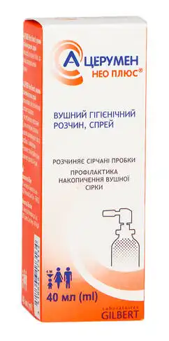 А-Церумен Нео плюс спрей вушний 40 мл 1 флакон