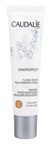 Caudalie Vinoperfect Флюїд денний зволожуючий з тонуючим ефектом SPF 20 світлий 40 мл 1 туба