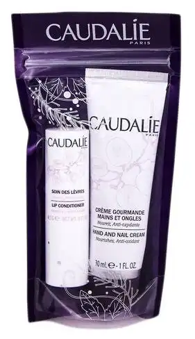 Caudalie крем для рук 30 г + кондиціонер для губ 4 г 1 набір
