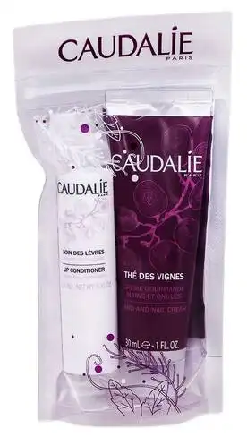 Caudalie The des Vignes крем для рук 30 г + кондиціонер для губ 4,5 г 1 набір