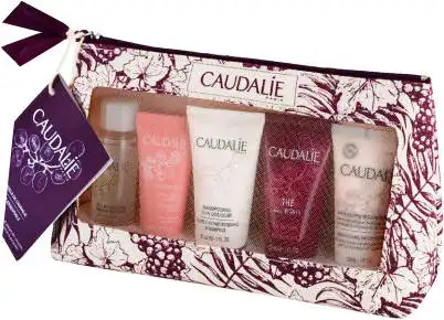 Caudalie шампунь 30 мл + крем-сорбет 15 мл + гель для душу 30 мл + вода 30 мл + крем для тіла 30 мл 1 набір