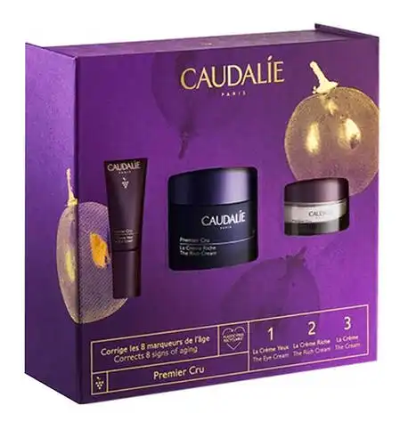 Caudalie Premier Cru Rich Крем для обличчя 50 мл + Крем для очей 5 мл + Крем 15 мл 1 набір