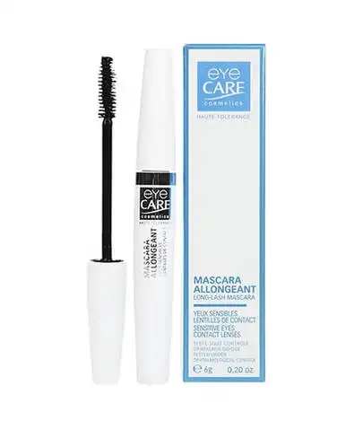 Eye Care Cosmetics Туш, що подовжує вії для чутливих очей, колір чорний 6 г 1 шт