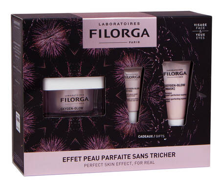 Filorga Oxygen-glow крем-бустер для сяяння шкіри 50 мл + крем для контуру очей 4 мл + експрес маска для обличчя 15 мл 1 набір