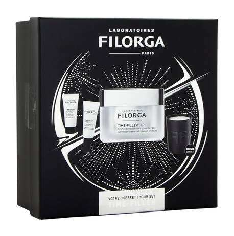 Filorga Time-Filler 5XP Крем корегуючий  50 мл + Сироватка Інтенсив 15 мл + Засіб для контуру очей 15 мл + свічка 1 набір