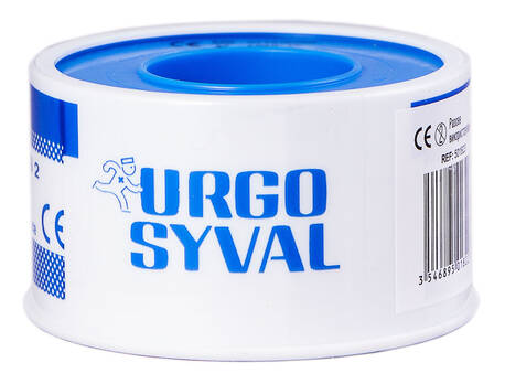 Urgo Ургосівал пластир повітропроникний з тафти 5 м x 2,5 см білий 1 шт