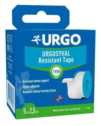 Urgo Urgosyval Пластир медичний шовковий 5 м x 2,5 см білий 1 шт