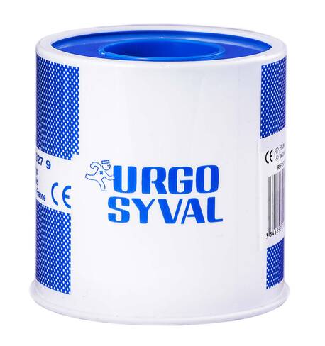 Urgo Ургосівал пластир повітропроникний з тафти 5 м x 5 см білий 1 шт