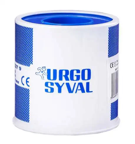 Urgo Urgosyval Пластир медичний шовковий 5 м x 5 см білий 1 шт