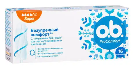 o.b. ProComfort Super Тампони 16 шт