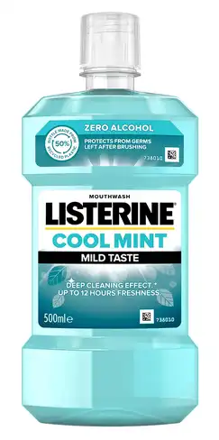 Listerine Ополіскувач для ротової порожнини Свіжа м'ята 500 мл 1 флакон