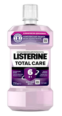 Listerine Ополіскувач для ротової порожнини Total Care 250 мл 1 флакон