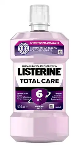 Listerine Ополіскувач для ротової порожнини Total Care 500 мл 1 флакон