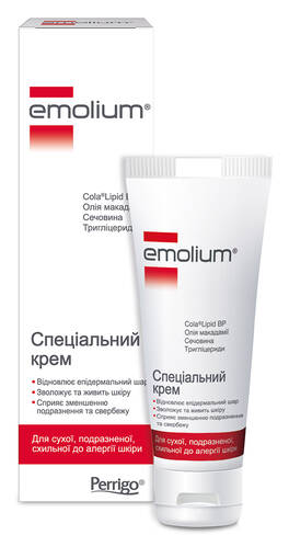 Емоліум Спеціальний крем для сухої, подразненої, схильної до алергії шкіри 75 мл 1 туба