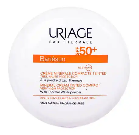 Uriage Bariesun Крем-пудра сонцезахисна мінеральна SPF-50+ тон світлий 10 г 1 шт