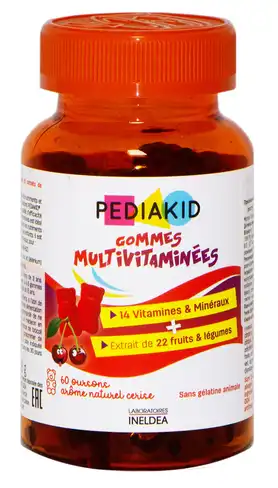 PEDIAKID Gommes Ведмежуйки мультивітаміни пастилки жувальні 60 шт