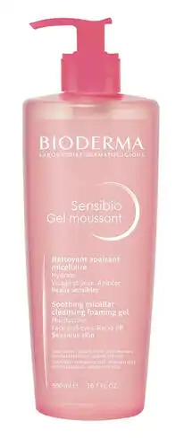 Bioderma Sensibio Гель очищуючий для обличчя та контуру очей для чутливої шкіри 500 мл 1 флакон