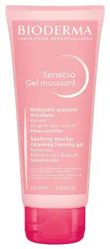 Bioderma Sensibio Гель очищуючий для обличчя та контуру очей для чутливої шкіри 100 мл 1 туба