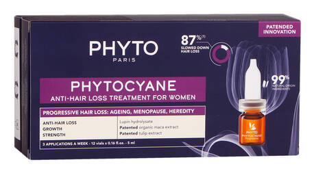 Phyto Phytocyane Прогресив Засіб проти випадіння волосся для жінок 5 мл 12 ампул