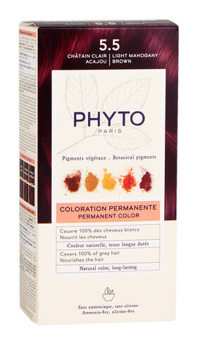Phyto Color Крем-фарба тон №5.5 світлий шатен акажу 1 комплект