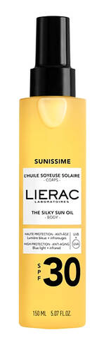 Lierac Sunissime Олія для тіла сонцезахисна шовковиста SPF30 150 мл 1 флакон