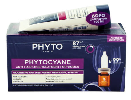 Phyto Phytocyane Прогресив Засіб проти випадіння волосся для жінок 1 набір