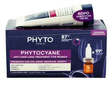 Phyto Phytocyane Прогресив Засіб проти випадіння волосся для жінок 1 набір