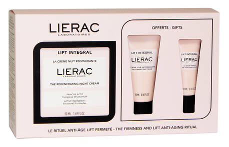 Lierac Lift Integral Крем нічний регенер. для обличчя 50 мл + Крем денний зміцн.для обличчя 15 мл + Сироватка 10 мл 1 набір