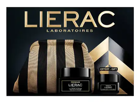 Lierac Premium Крем шовковистий 50 мл + Крем для контуру очей 20 мл + косметичка 1 набір