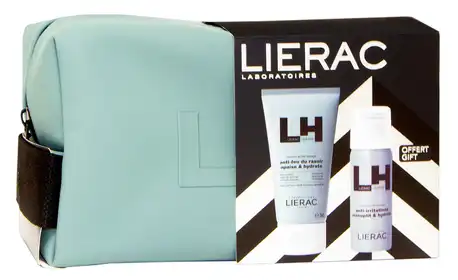 Lierac Homme Бальзам після гоління для чоловіків 75 мл + Мус для гоління 50 мл + косметичка 1 набір